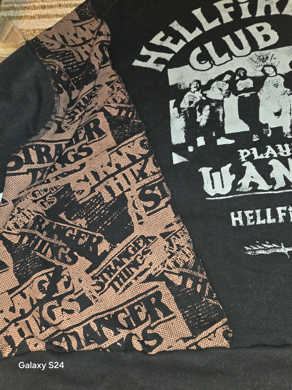 Hellfire Club Black Graphic Pullover Sweatshirt - Men 3X New Stranger Things - Picture 3 of 4